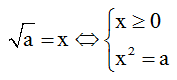 căn bậc hai số học - Lý thuyết